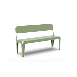 Bended Bench With Backrest